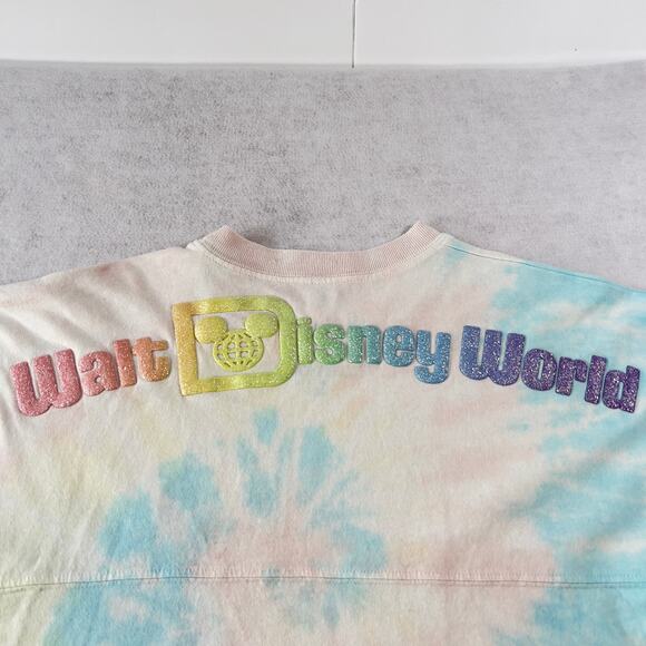 Disney Parks Spirit Jersey Girl's L Pastel Tye Dye w/ Puffy Lettering Logos - Picture 7 of 16